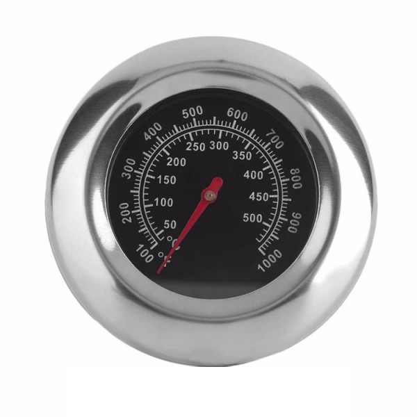 Termometru de insertie pentru cuptor, metalic, analogic, cu tija dreapta, model TC02
